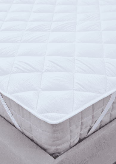 Martex EcoPure seersucker mattress topper zoomed
