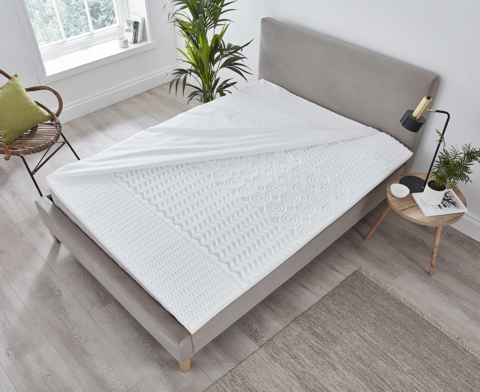 home design 5 zone memory foam mattress pad