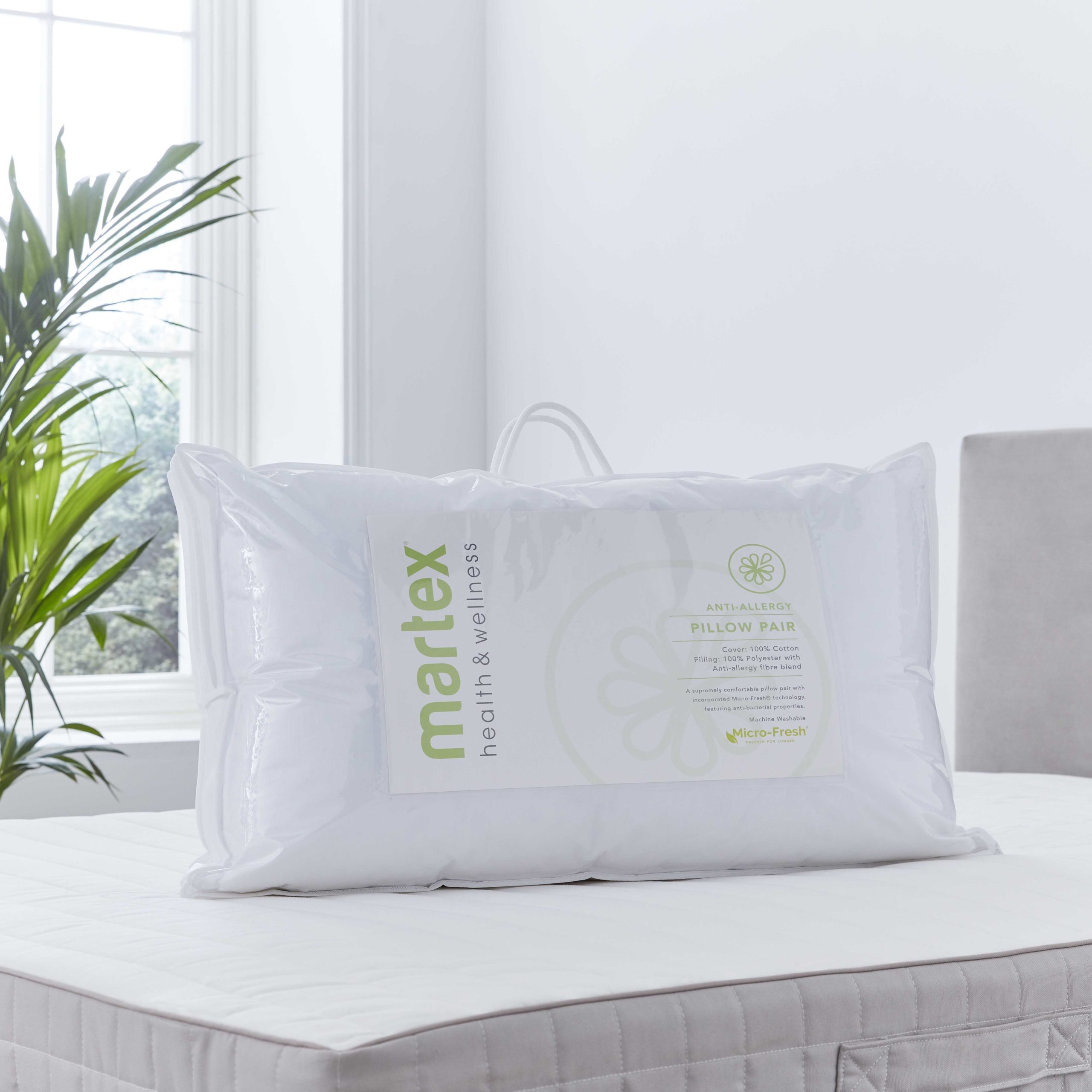 Anti Allergy Microfresh Pillow Pair One Size
