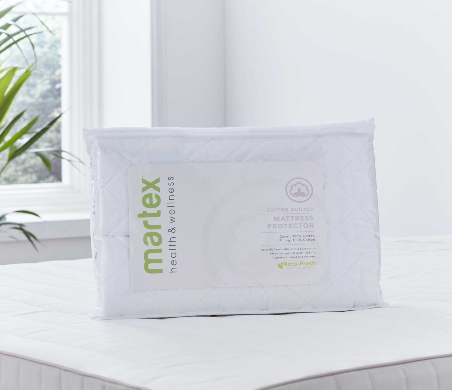 Pure Cotton Microfresh Quilted Mattress Protector