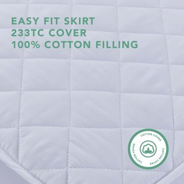 Pure Cotton Quilted Mattress Protector