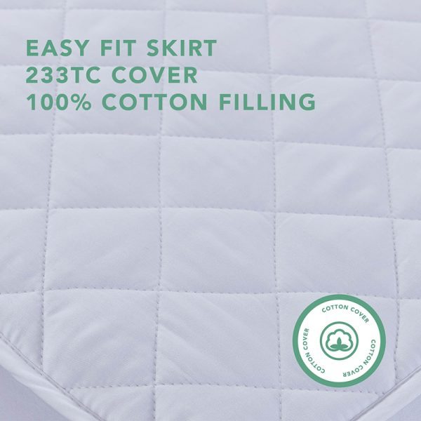 Pure Cotton Quilted Mattress Protector