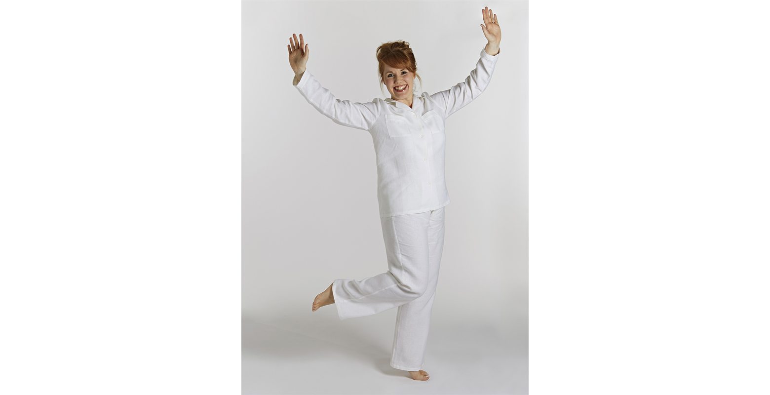 Lazy Linen Pyjama Set White