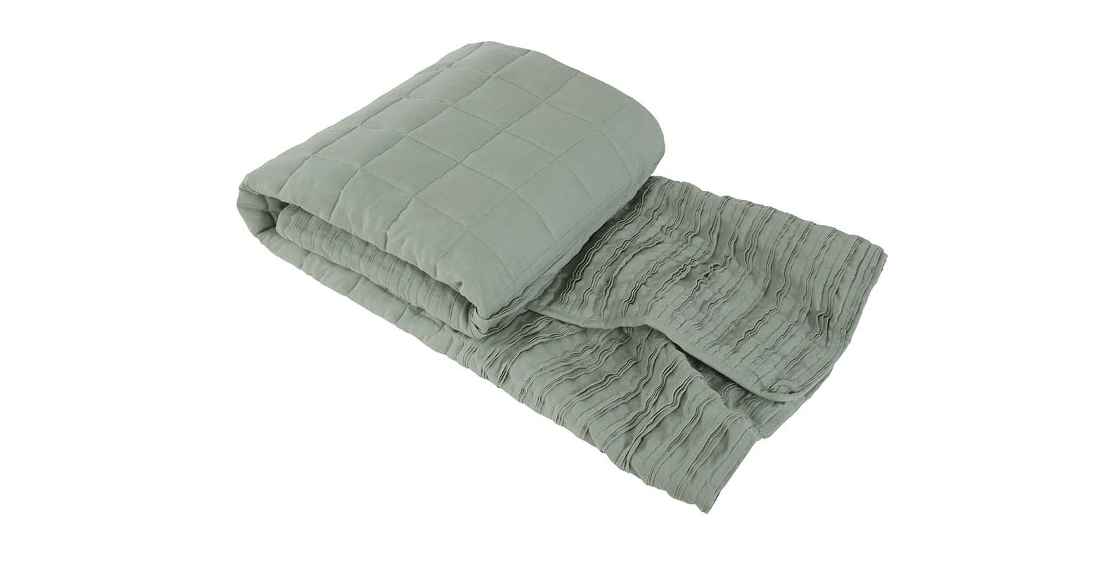 Lazy Linen Throw Sage One Size