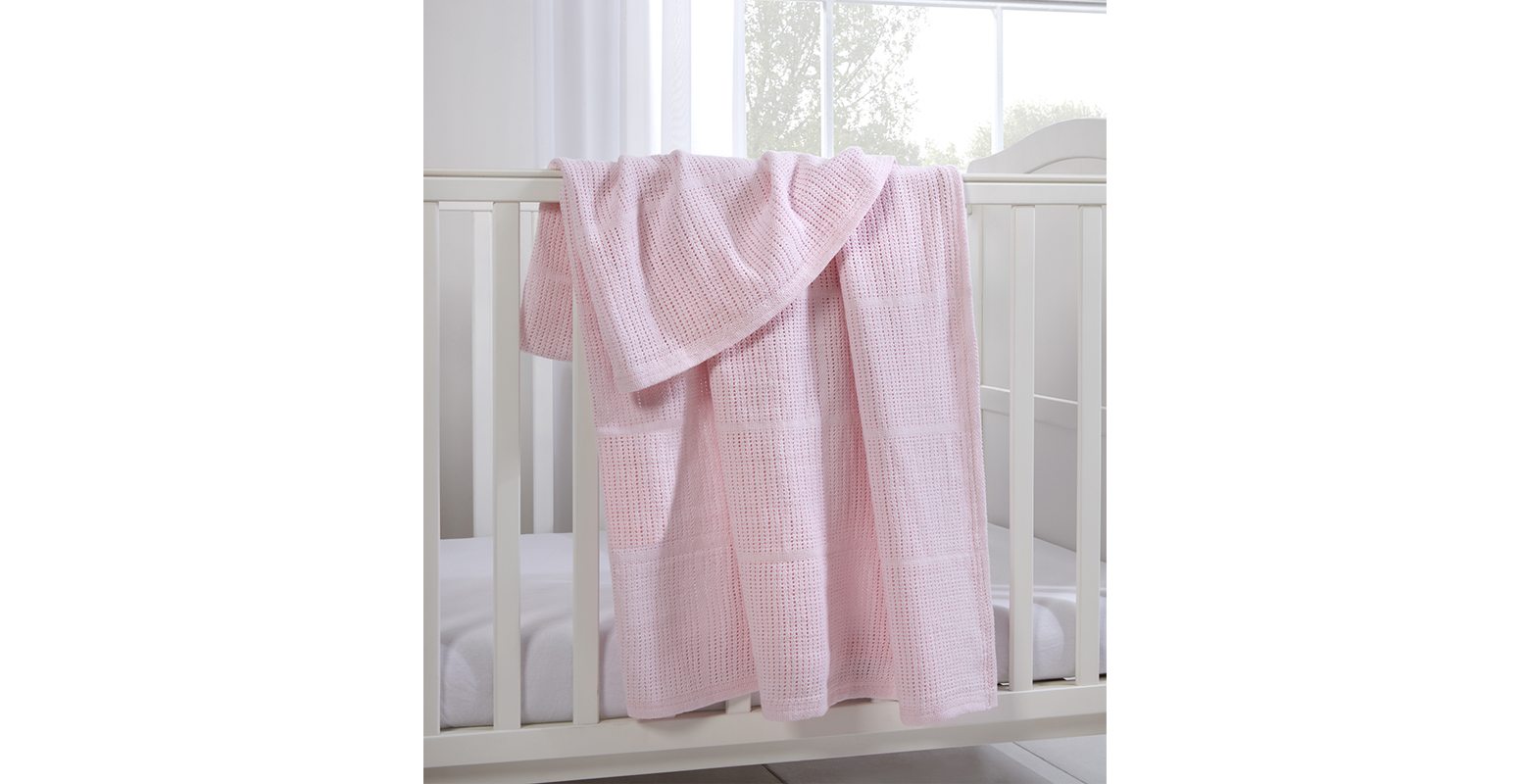 Clair De Lune Cell Blanket Pink Large