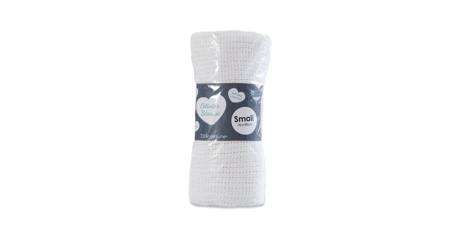 Clair De Lune Cell Blanket White Small
