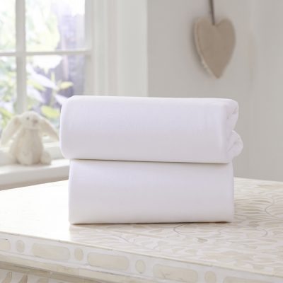 Clair De Lune Cot Bed Fitted Sheet (Twin Pack)
