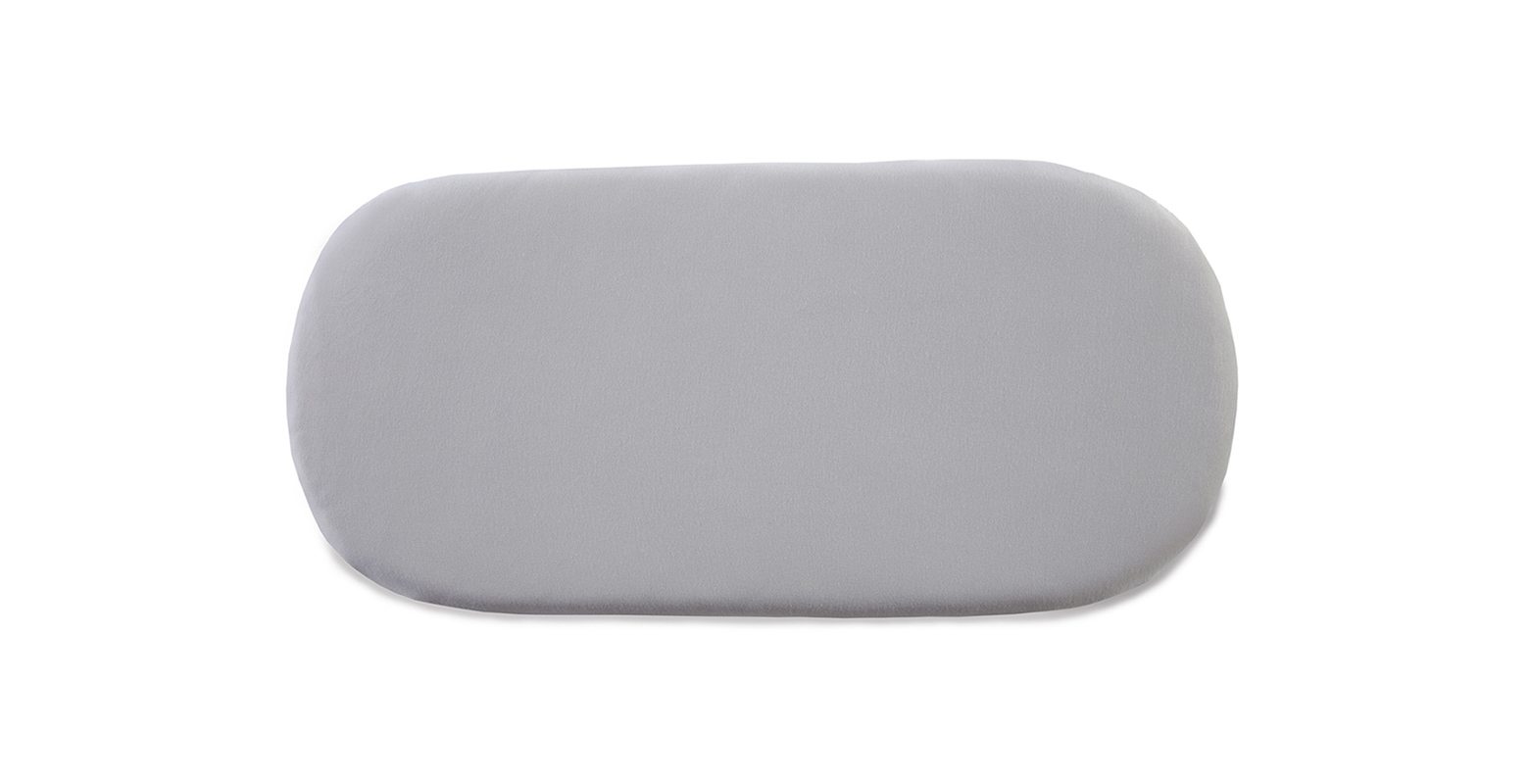 Clair De Lune Fitted Sheet Twin Pack Grey Pram