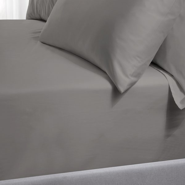 TLC 240TC Fitted Sheet Grey Double