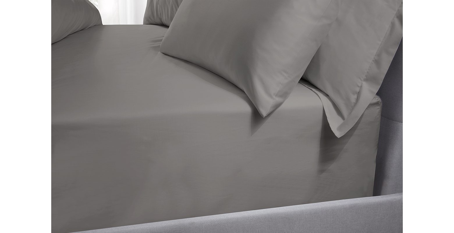 TLC 480TC Fitted Sheet Grey Double