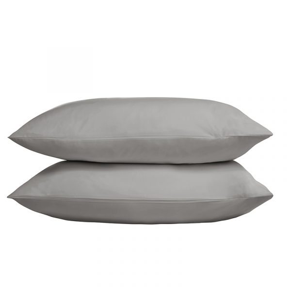 TLC 5 Star Hotel Concept 480TC Standard Pillow Case Pair Grey