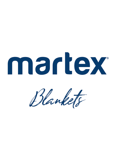 Martex Blankets logo in blue