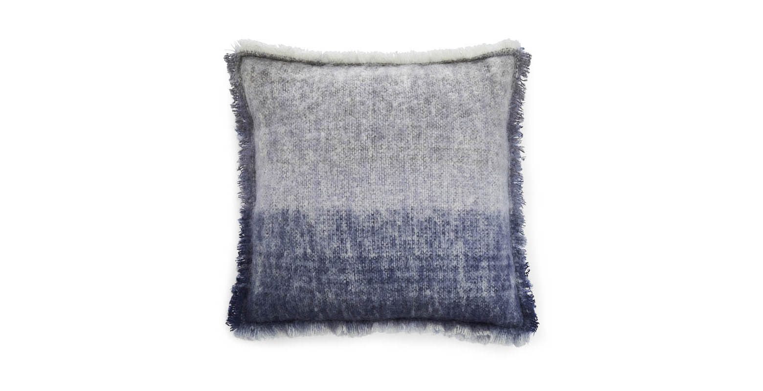 Liddell mohair & wool titanic edition blue cushion