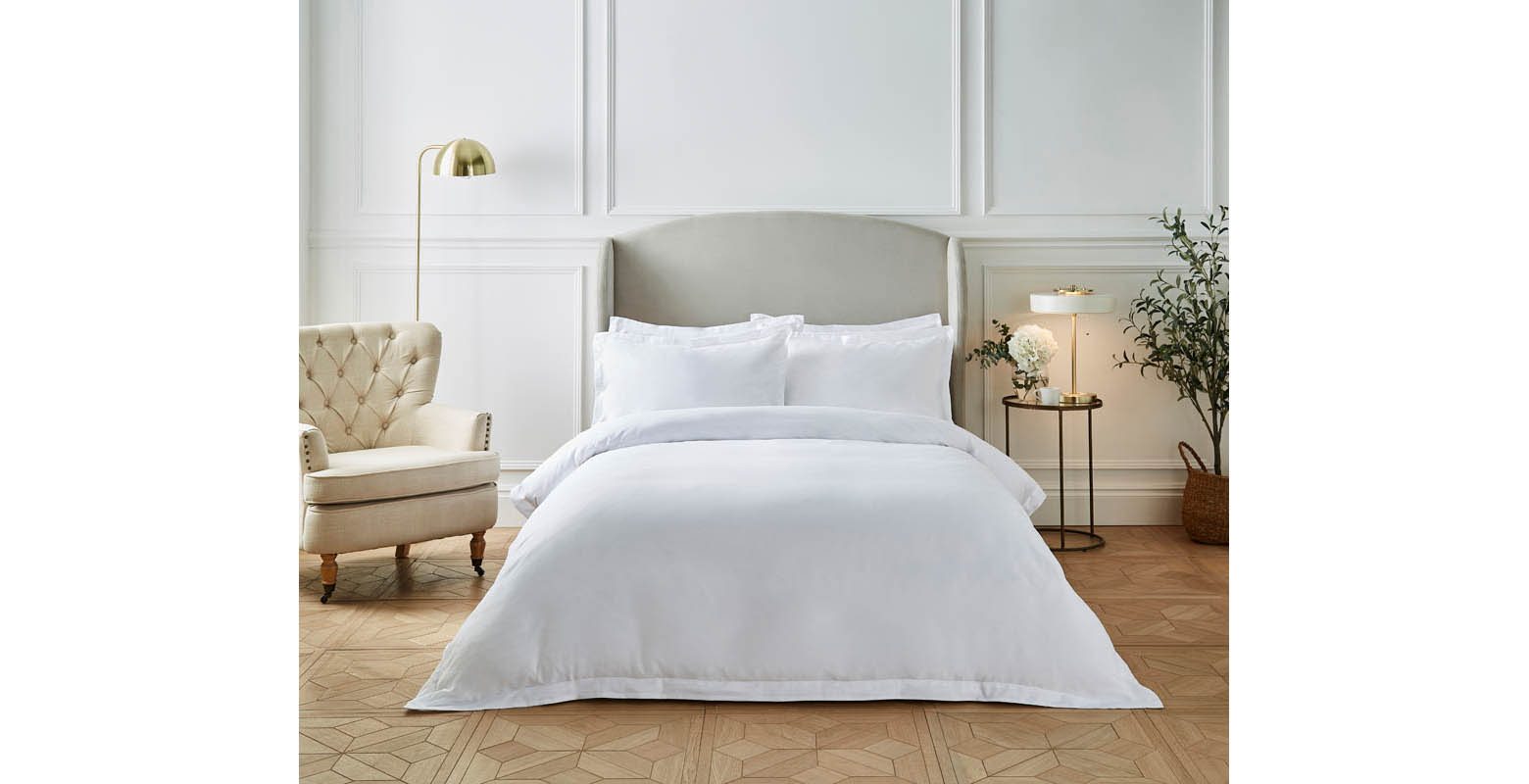 Liddell plain duvet cover set with pillowcases